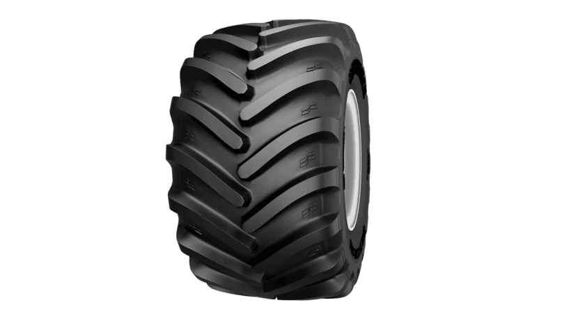 Alliance 376 Multi-Star stålforsterket radial-skurtreskerdekk med brede skuldre og optimalisert R-1 mønster.
