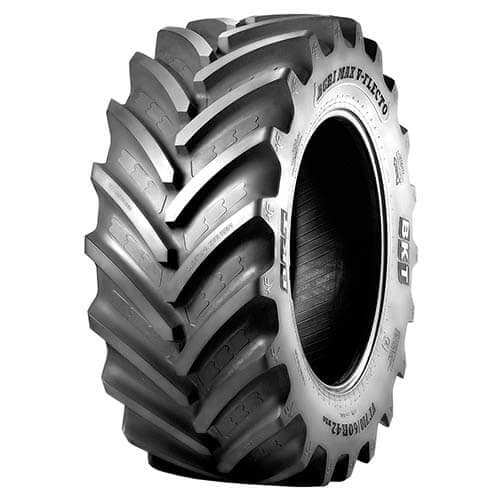 BKT Agrimax V-Flecto VF-traktordekk med NRO-teknologi for optimal jordbeskyttelse.