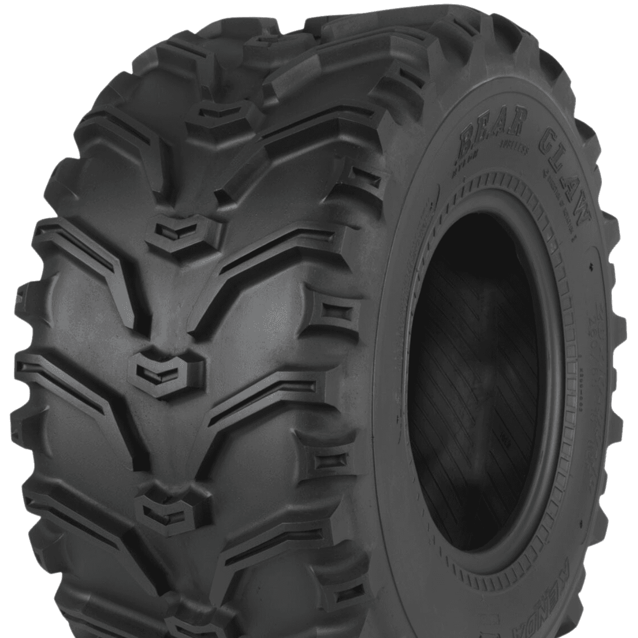 Kenda K299 Bear Claw ATV-dekk med aggressivt klomønster og E-merking for gatebruk.