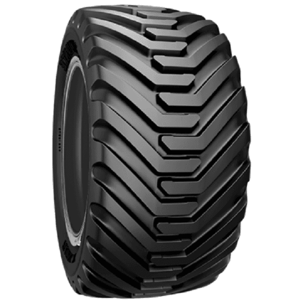 Alliance 328 klassisk og bredt diagonal flotation-hengerdekk med optimalisert mønster for minimal markskade.