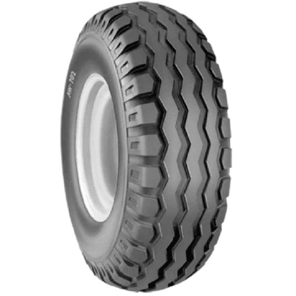 BKT AW 702 robust diagonalsredskapsdekk for landbrukshengere med langsgående mønsterribber og brede skuldre.