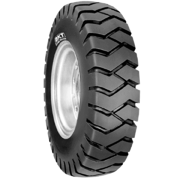 BKT PL 801 industridekk for gaffeltruck med dype mønsterblokker.