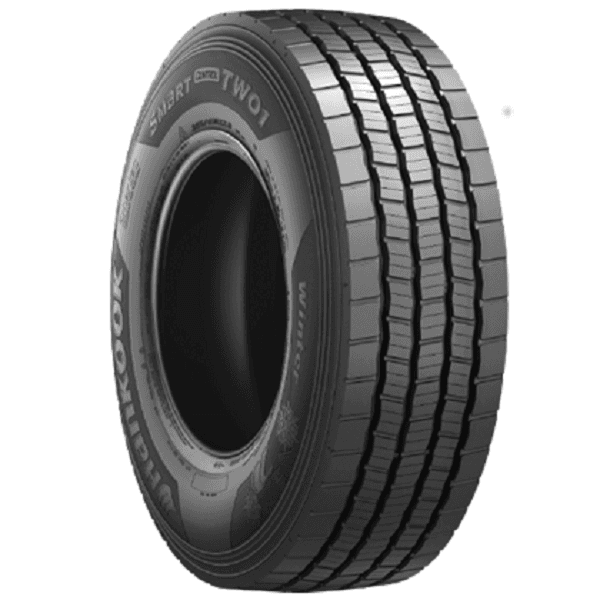 Hankook TW01 vinterdekk for trailer, med zigzag-mønster og 3D-lameller som sikrer maksimalt grep på snø og is.