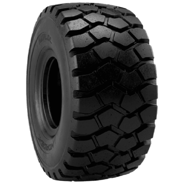 Nordexx NXRLDL 750/65R25 L5 anleggsdekk med 44,5 mm mønsterdybde for ekstrem slitestyrke i steinbrudd og gruve.