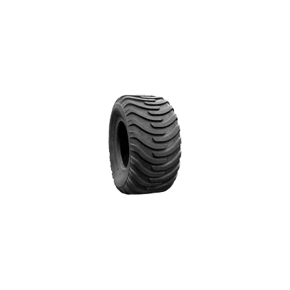 Alliance 388 stålforsterket radial flotation-hengerdekk med optimalisert blokkmønster for stabil veitransport og feltarbeid.