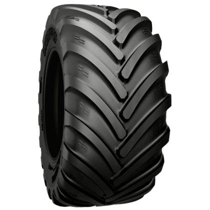 Alliance Agriflex+ 377 stålforsterket VF radial-skurtreskerdekk med fleksible sidevegger og kraftige mønsterknaster.