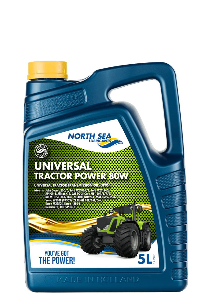 NSL Universal Tractor Power 80W – Universal kombiolje for landbruks- og anleggsmaskiner.