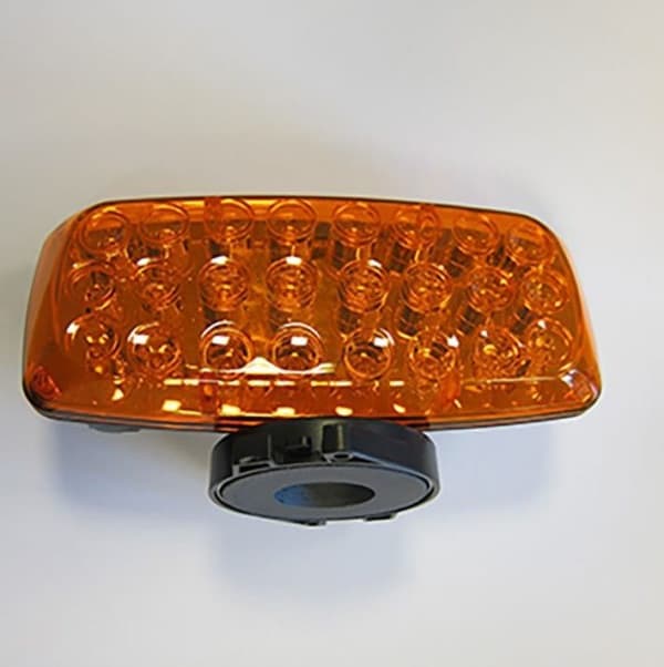 FLASHER LYS MED MAGNET ORANGE (LED 24)