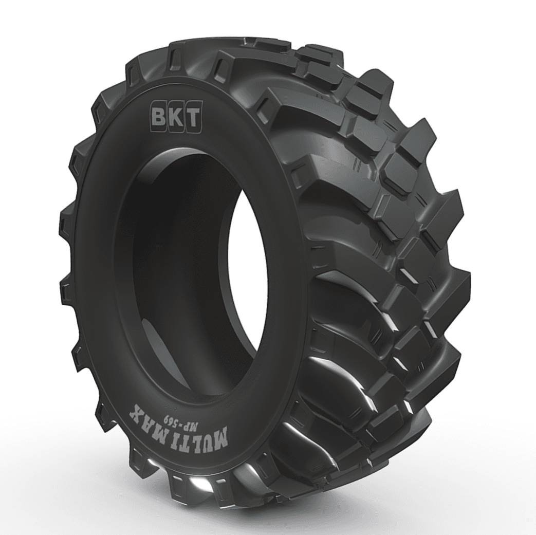 BKT Multimax MP 569 radialdekk med all-steel konstruksjon for teleskoplaastere og gravemaskiner.