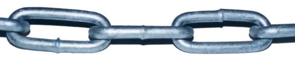 GALV. LANGLENKET 10MM KJETTING. 30 METER LENGDE