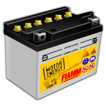 Fiamm FB4L-B 12V 4Ah motorsykkelbatteri for pålitelig drift og god starteffekt.