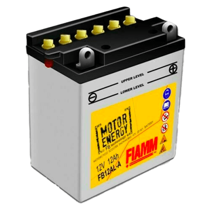 Fiamm FB12AL-A 12V 12Ah motorsykkelbatteri for pålitelig drift og god starteffekt.