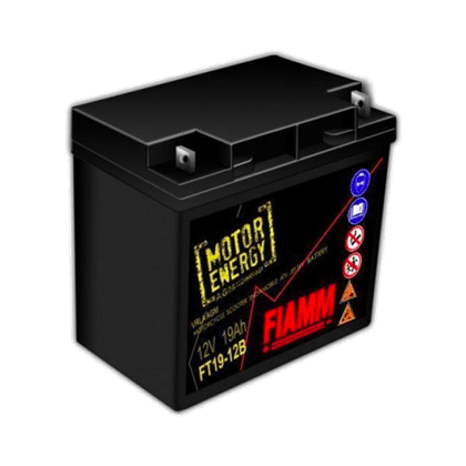 Fiamm FT19-12B 12V 19Ah motorsykkelbatteri for stabil drift og god startkraft.