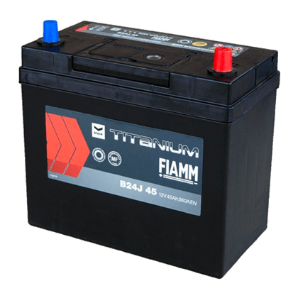 Fiamm B24J 45 12V 45Ah startbatteri, vedlikeholdsfritt (MF) kompaktbatteri for personbil.