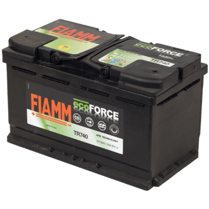 Fiamm TR740 12V 80Ah startbatteri, vedlikeholdsfritt (MF) for personbil og maskiner.