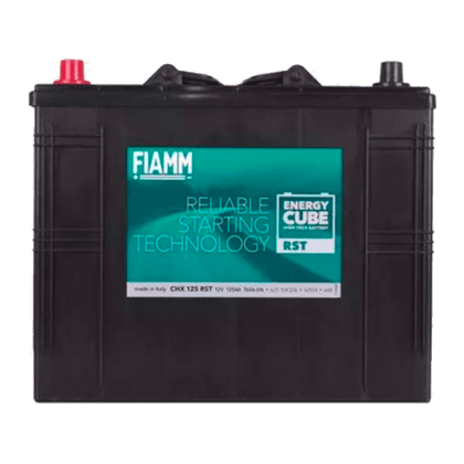 Fiamm CHX 125 RST 12V 125Ah startbatteri, vedlikeholdsfritt (MF) med høy utførelse.