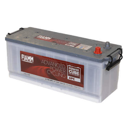 Fiamm A 135 APC 12V 135Ah startbatteri, vedlikeholdsfritt (MF) for lastebil og buss.