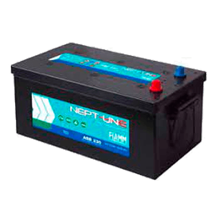 Fiamm ASB 230 12V 230Ah marine- og fritidsbatteri, ideelt for campingvogn, bobil og båt.
