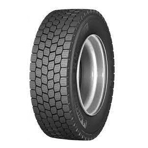 Michelin X MultiWay 3D XDE stålforsterket radial-drivakseldekk for lastebil med retningsbestemt 3D-blokkmønster og 3PMSF-merking.