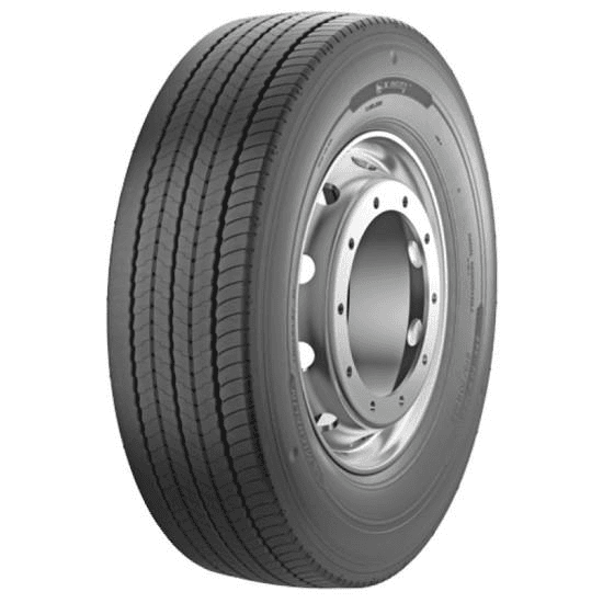 Michelin X Incity Z stålforsterket all-position radial-styreakseldekk for bybuss med massive dekksider og langsgående mønsterribber.