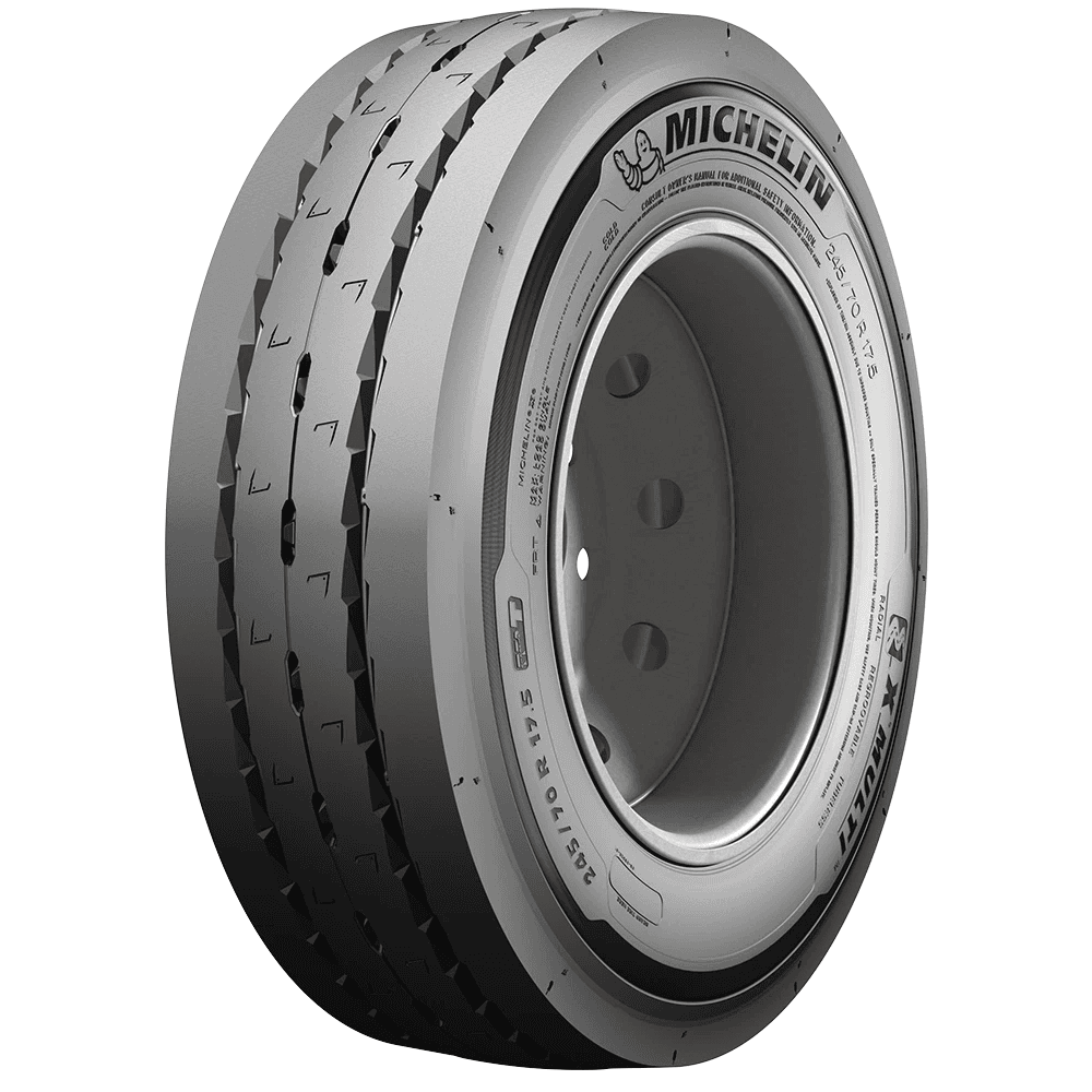 Michelin X MULTI T2 lastebildekk for tilhenger med 3PMSF og M+S merking.