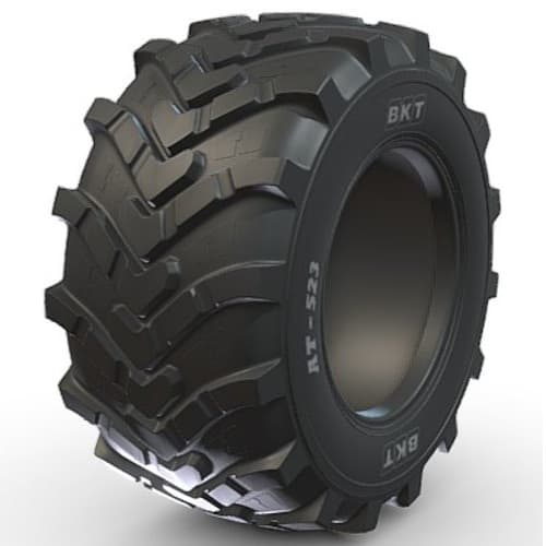 BKT AT 523 dekk for kompaktmaskiner med all-terrain knastemønster.