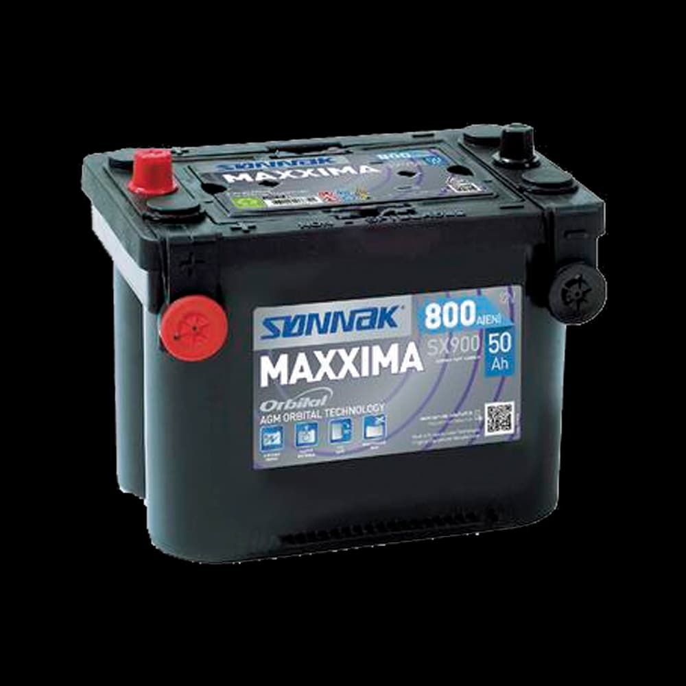 Sønnak SX900 Power Booster 12V 50Ah startbatteri med Carbon Boost 2.0 for personbil.