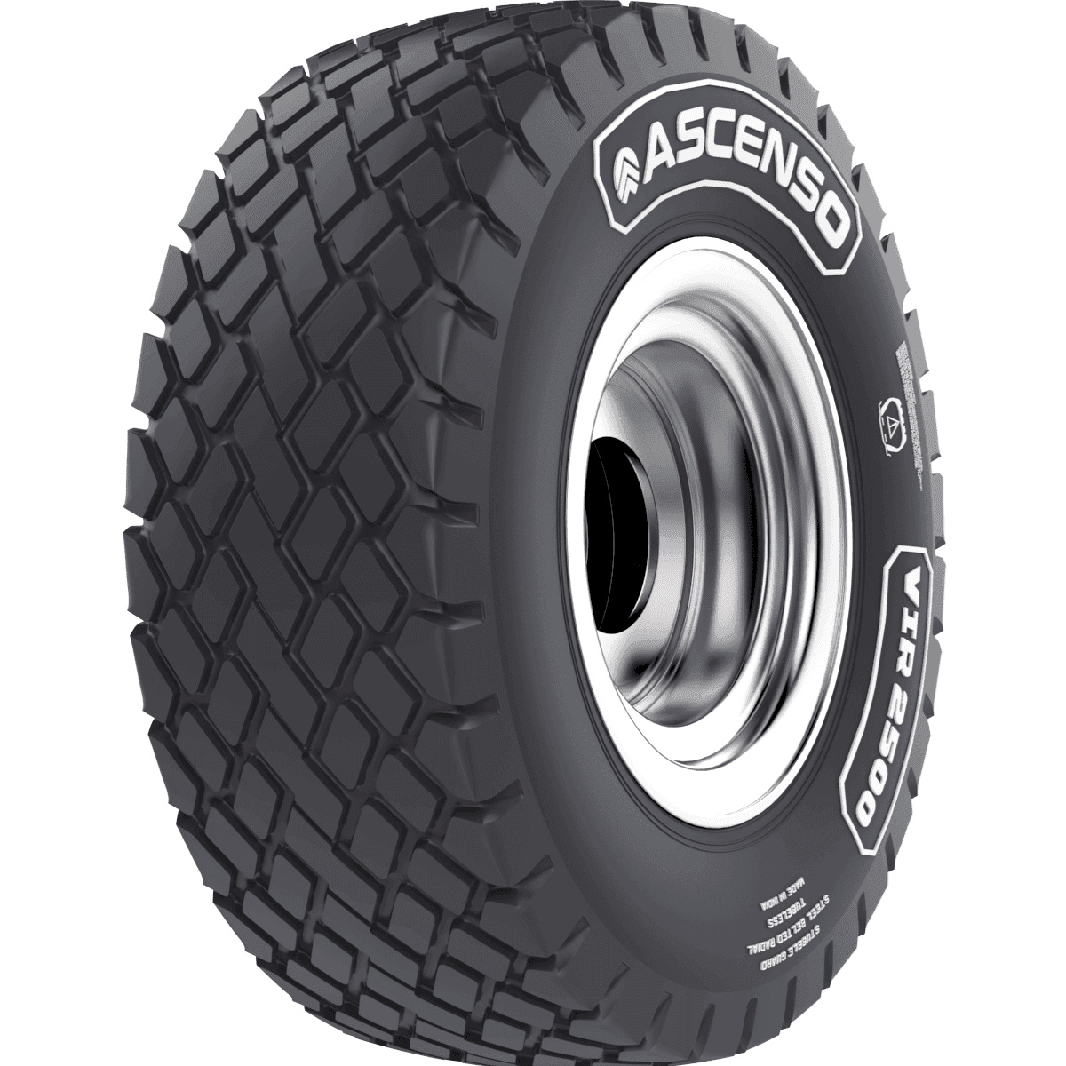 Ascenso VIR 2500 VF radialdekk med High Flexion teknologi for minimal jordpakking.