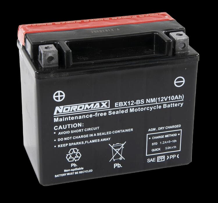12V 10Ah Nordmax EBX12-BS MC batteri