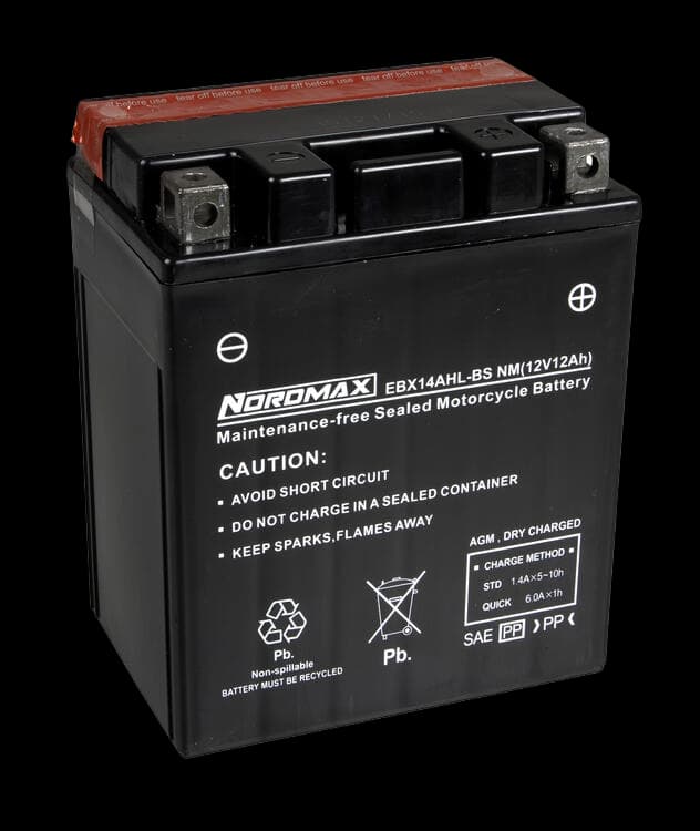 12V 12Ah Nordmax EBX14AHL-BS MC batteri