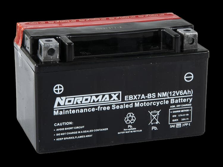 12V 6Ah Nordmax EBX7A-BS MC batteri