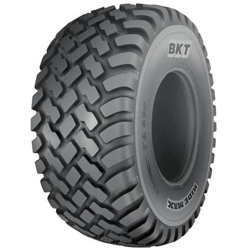 BKT Ridemax FL 690 flotasjonsdekk for landbrukstilhengere med fokus på vei og felt.