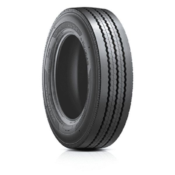 Hankook SmartCity AU04+ premium radial-bussdekk for urbane strøk med forsterkede sidevegger, slitesterkt mønster og 3PMSF-merking.