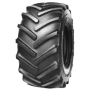 Alliance 332 landbruksdekk med bred profil og kraftig mønster for optimal trekkraft på jorder og variert terreng.