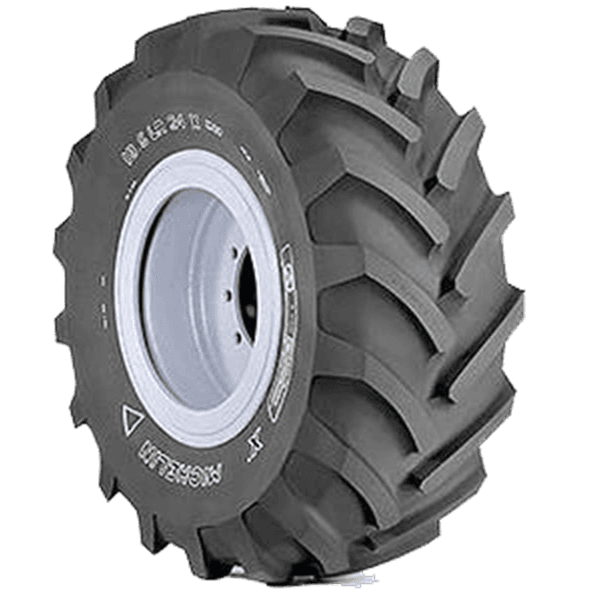 Michelin XM27 robust premium radial industridekk med dype, vinklede mønsterknaster for teleskoplastere og traktorgravere.