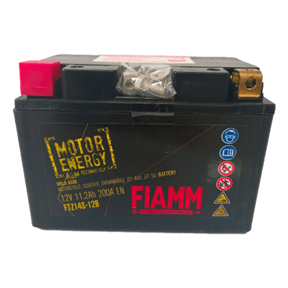 Fiamm FTZ14S-12B 12V 11,2Ah motorsykkelbatteri for stabil drift og god startkraft.
