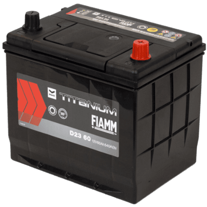 Fiamm D23 60 12V 60Ah startbatteri, vedlikeholdsfritt (MF) for pålitelig startkraft.