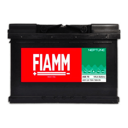 Fiamm ASB 70 AGM 12V 70Ah batteri for fritid, marine og Start-Stop systemer.