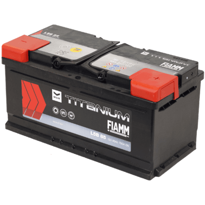 Fiamm L5B 85 12V 85Ah startbatteri, vedlikeholdsfritt (MF) med lav profil (175 mm).