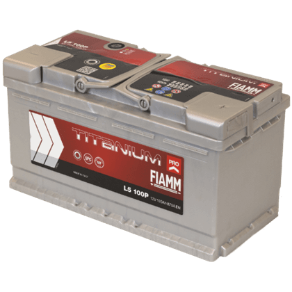 Fiamm L5 100P 12V 100Ah startbatteri, vedlikeholdsfritt (MF) for personbil og maskiner.