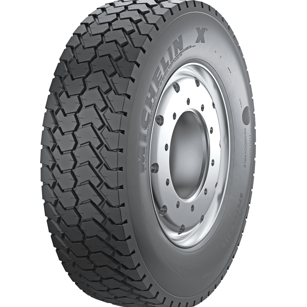 Michelin XTY 2 stålforsterket radial-tilhengerdekk med massivt og slitesterkt On/Off-road mønster for tunge hengere.