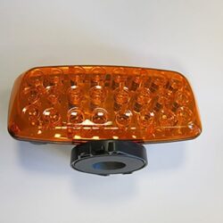 FLASHER LYS MED MAGNET ORANGE (LED 24)