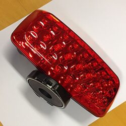 FLASHER LYS MED MAGNET RØD (LED 24)