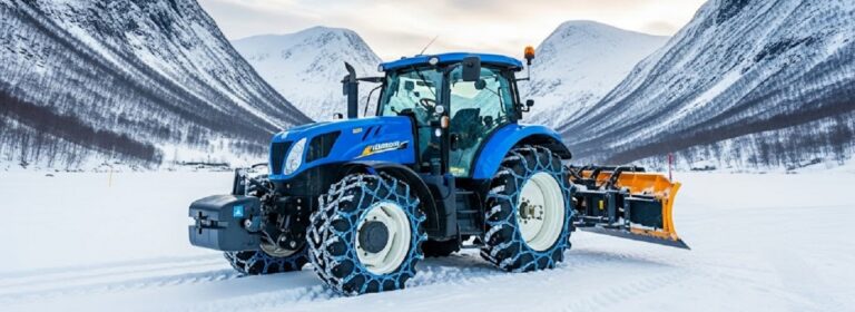 forside Traktor med kjetting