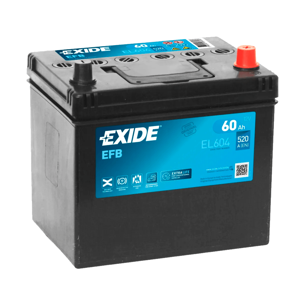 Exide EL604 batteri 12V 60Ah